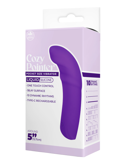 NMC 5 INCH SILICONE 10 FUNCTION VIBRATOR PURPLE
